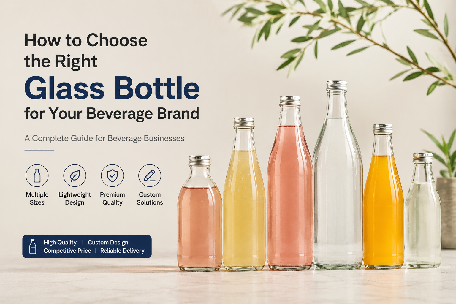 How to Choose the Right Glass Bottle for Your Beverage Brand